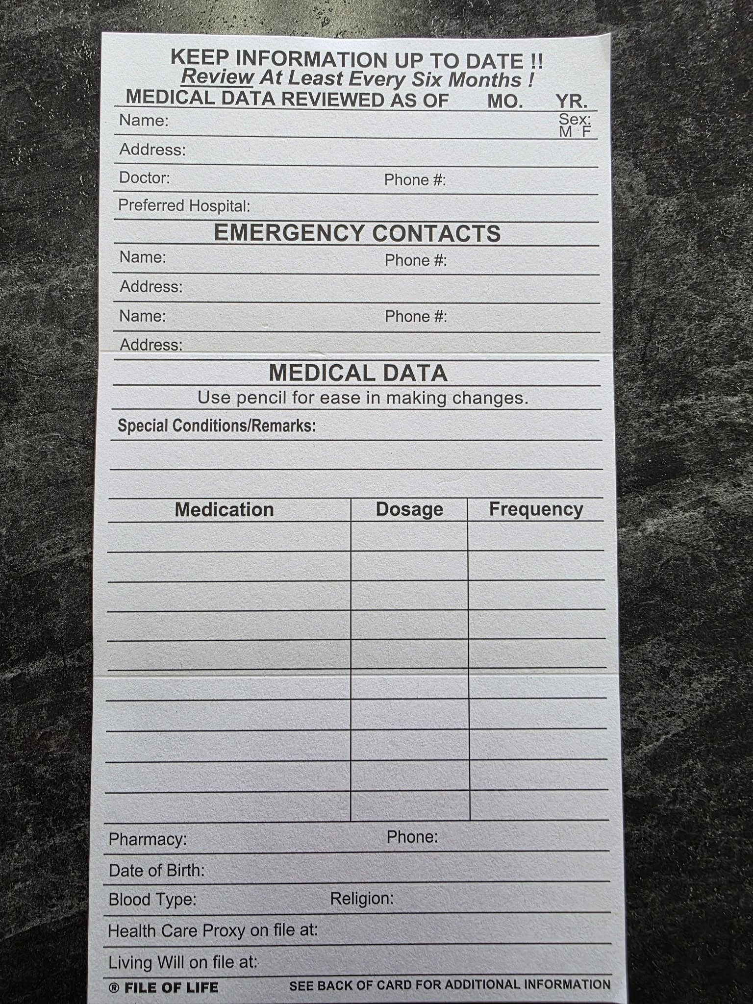 File for Life page 3