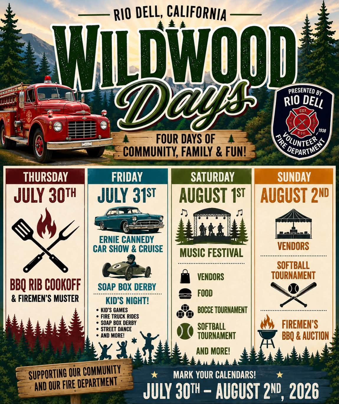 Wildwood days schedule