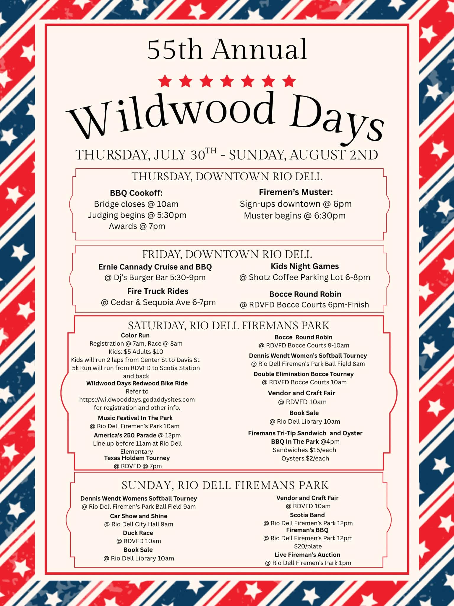 Wildwood days information